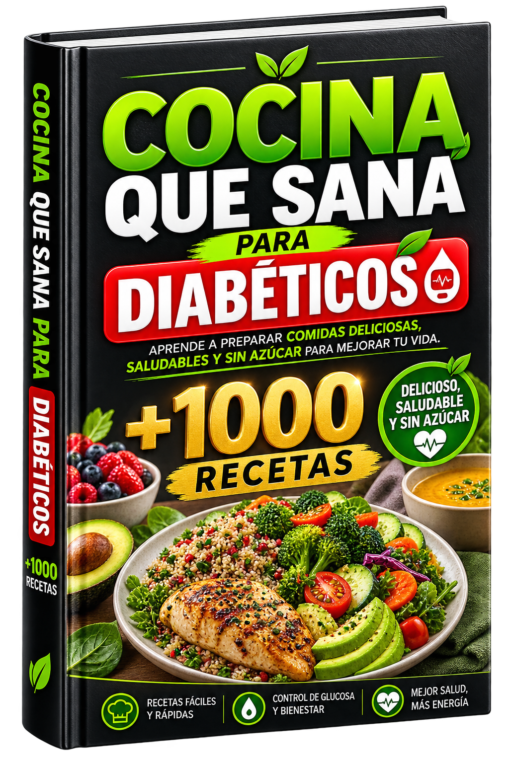COCINA QUE SANA – Mega Pack +1000 Recetas Sin Azúcar + 7 Bonus Exclusivos